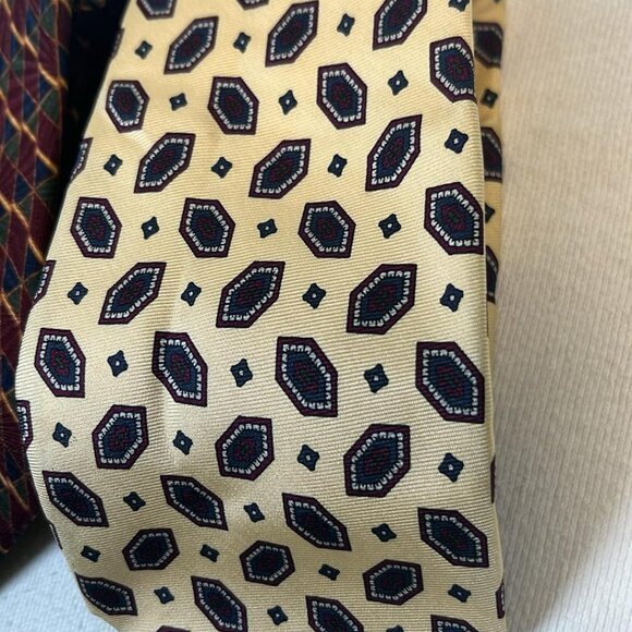 Men's Necktie Set of 3 100% Silk Business Dinner Date MobBoss CEO Hipster - Picture 5 of 9